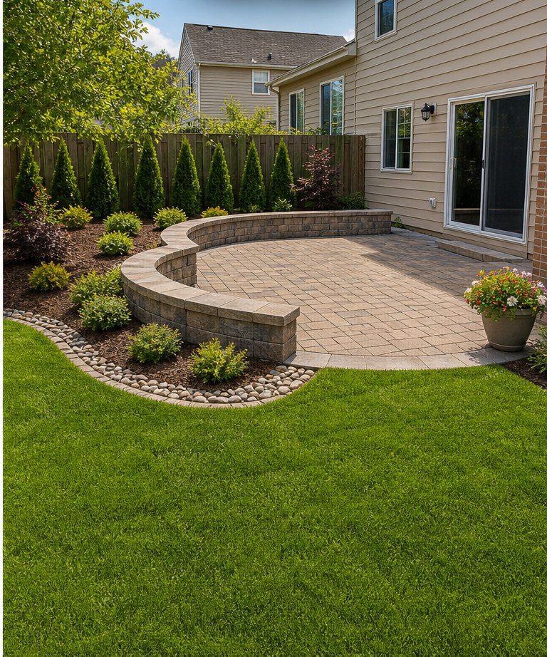 Full backyard landscape renovation